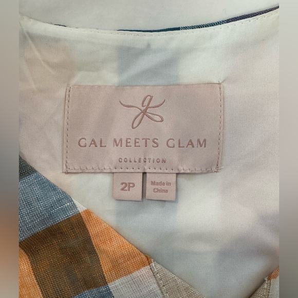 Gal Meets Glam Poppy Check Plaid Colorful Dress - Picture 7 of 8